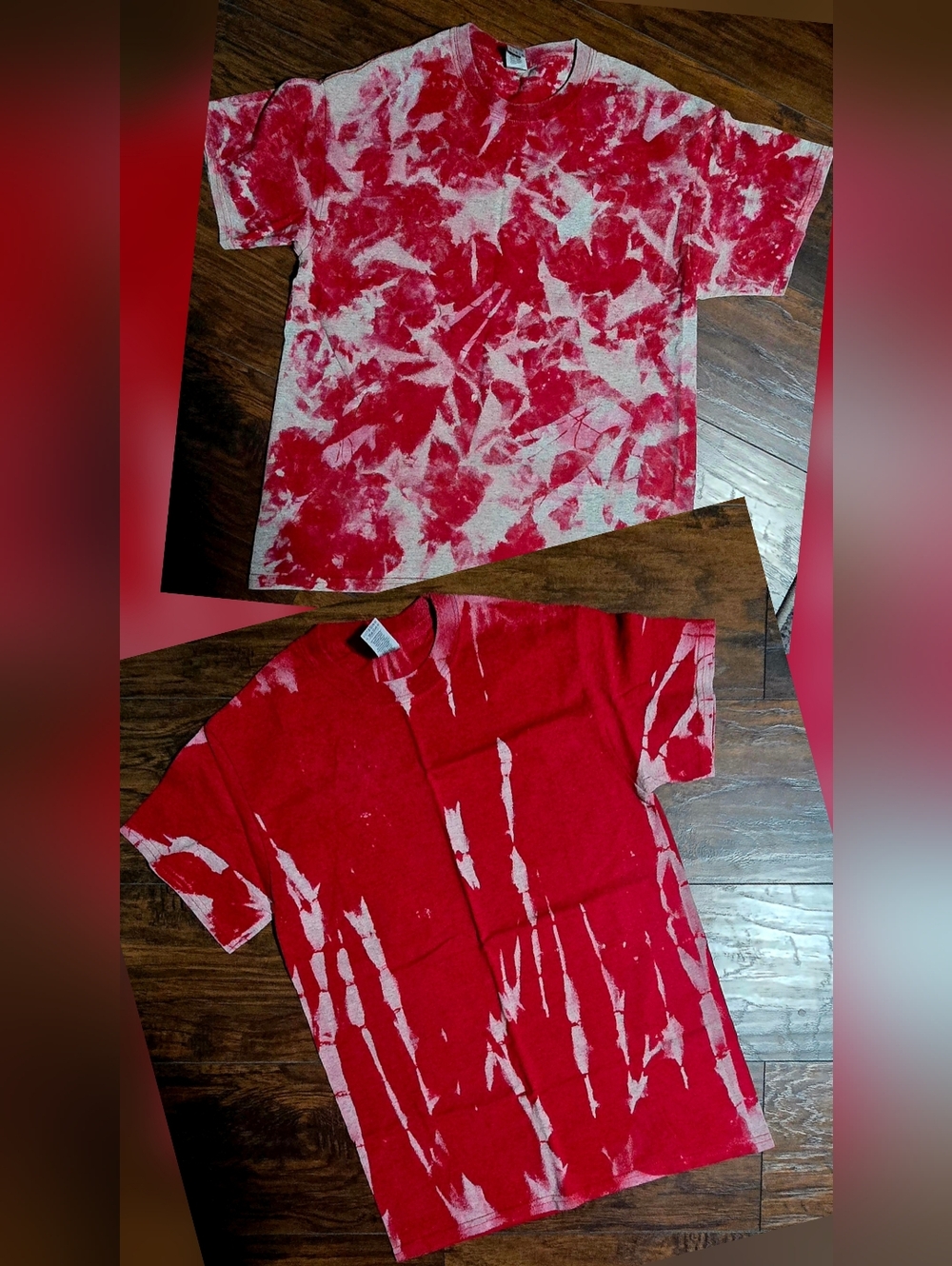 2 Bleach Dyed T-shirts